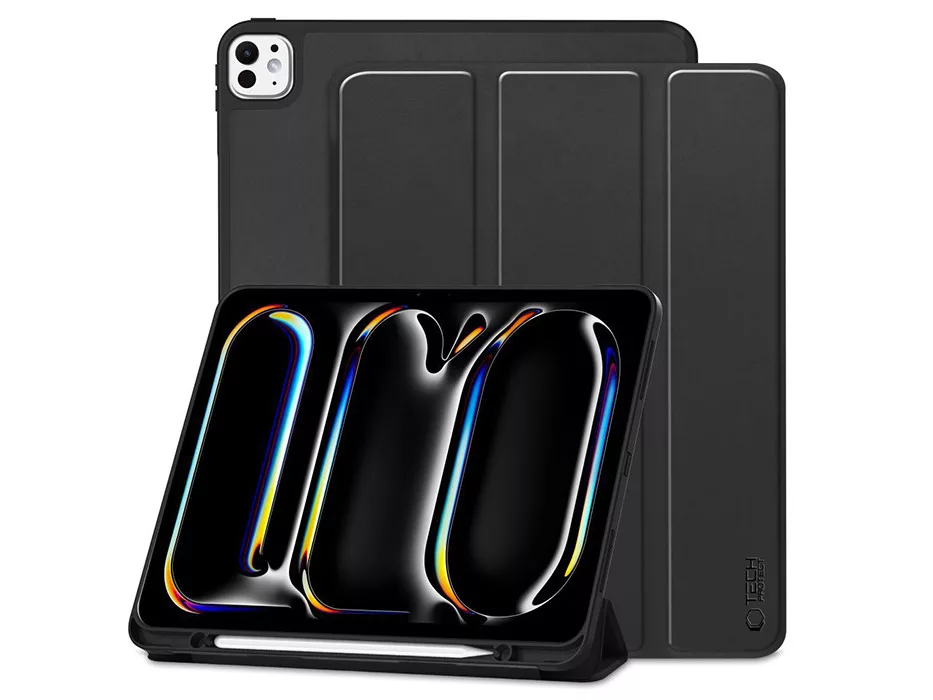 Tech-Protect tablet tok (Smart Case) - Apple iPad Pro 13 (2024) - fekete - ECO
