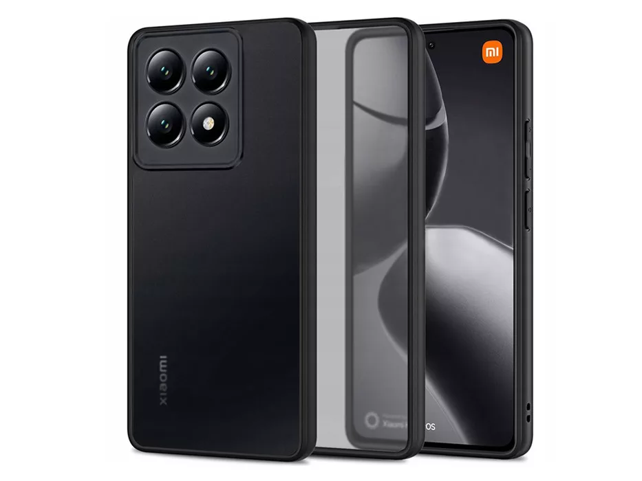 Tech-Protect Magmat szilikon tok - Xiaomi 14T Pro - fekete/átlátszó