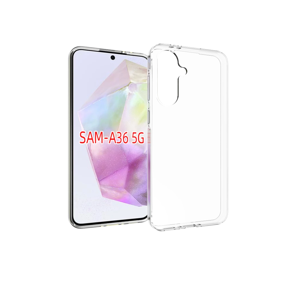 Samsung A36/A56 vékony szilikon hátlap,Átlátszó