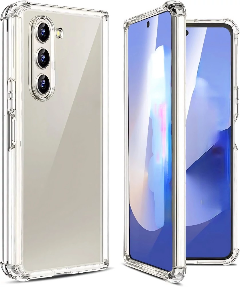 Samsung Z Fold 7 szilikon hátlap, Átlátszó