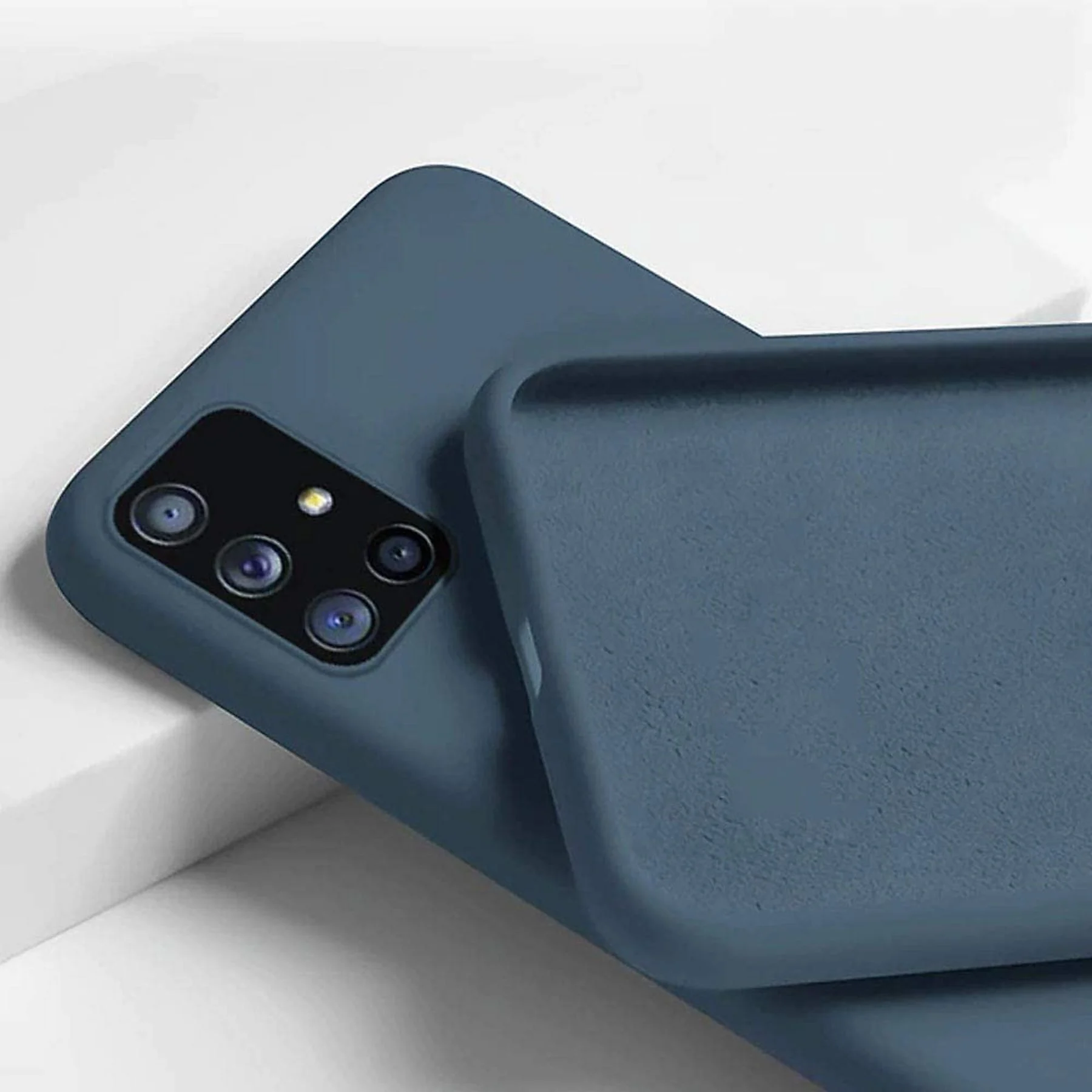 PREMIUM SZILIKON TOK, SAMSUNG S21 PLUS, KÉK
