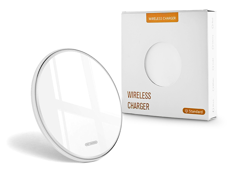 Extreme Qi univerzális vezeték nélküli töltő állomás – 10W – Extreme WR-7 Wireless Charger – Qi szabványos – fehér