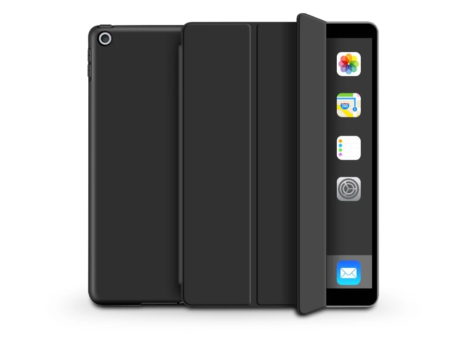 APPLE IPAD 10.2 (2019/2020/2021) VÉDŐTOK (SMART CASE) ON/OFF FUNKCIÓVAL - BLACK