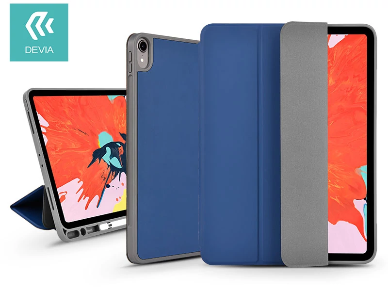 APPLE IPAD 10.2 (2019/2020/2021) TABLET TOK (SMART CASE) ON/OFF FUNKCIÓVAL, APPLE PENCIL TARTÓVAL, M