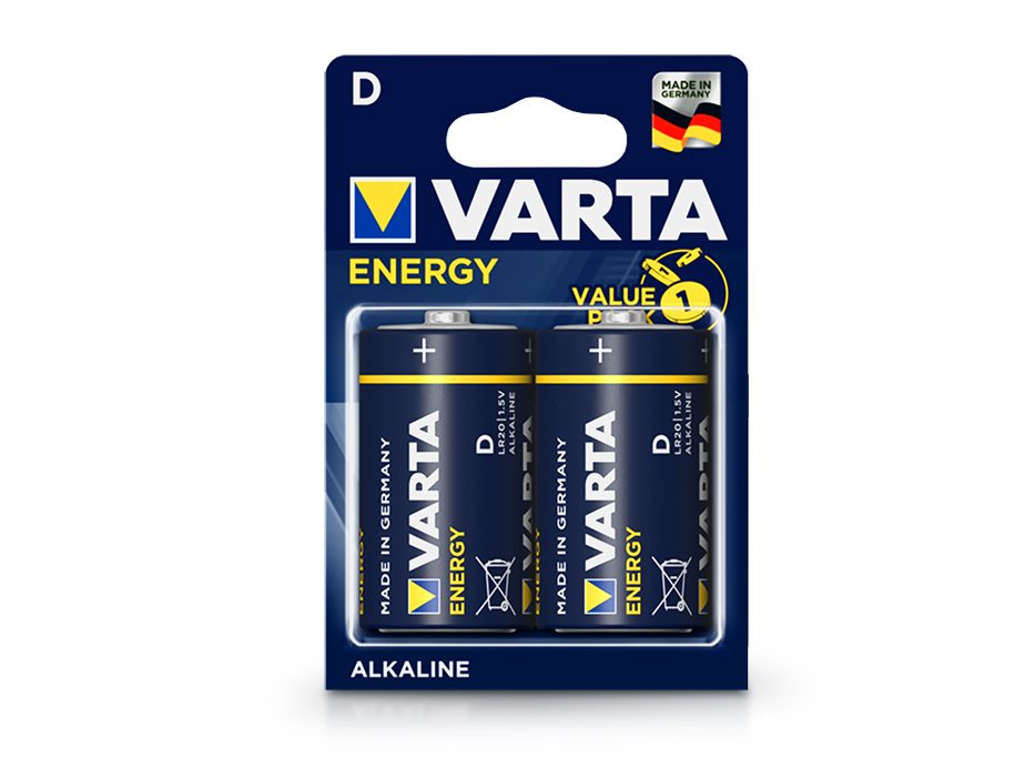 VARTA Energy Alkaline R20 góliát elem – 2 db/csomag