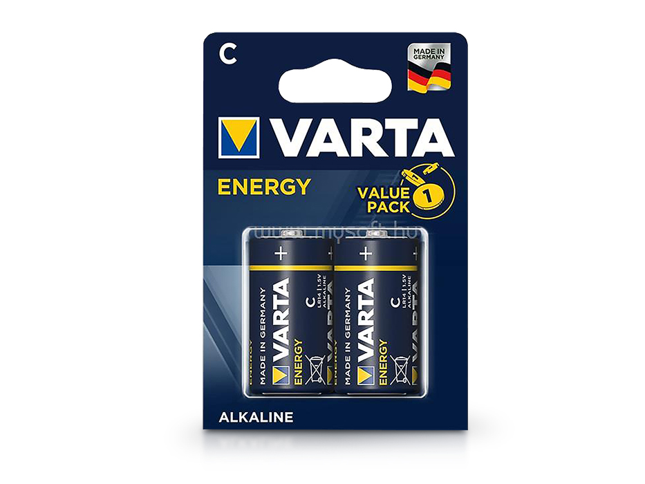 VARTA Energy Alkaline C/LR14 baby elem – 2 db/csomag