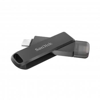 SANDISK iXPAND™ FLASH DRIVE LUXE 128GB, USB-C+LIGHTNING