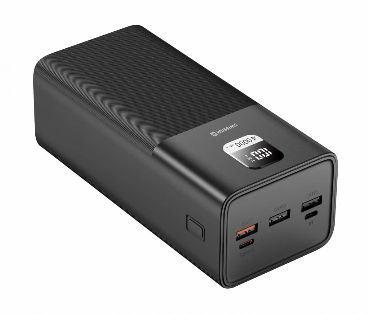 SWISSTEN Power Line Powerbank PD 100W, 40000 mAh, (laptopokhoz) (fekete)