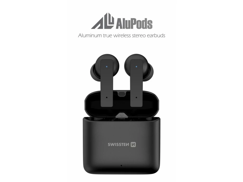 Swissten Alupods II TWS fülhallgató, szürke