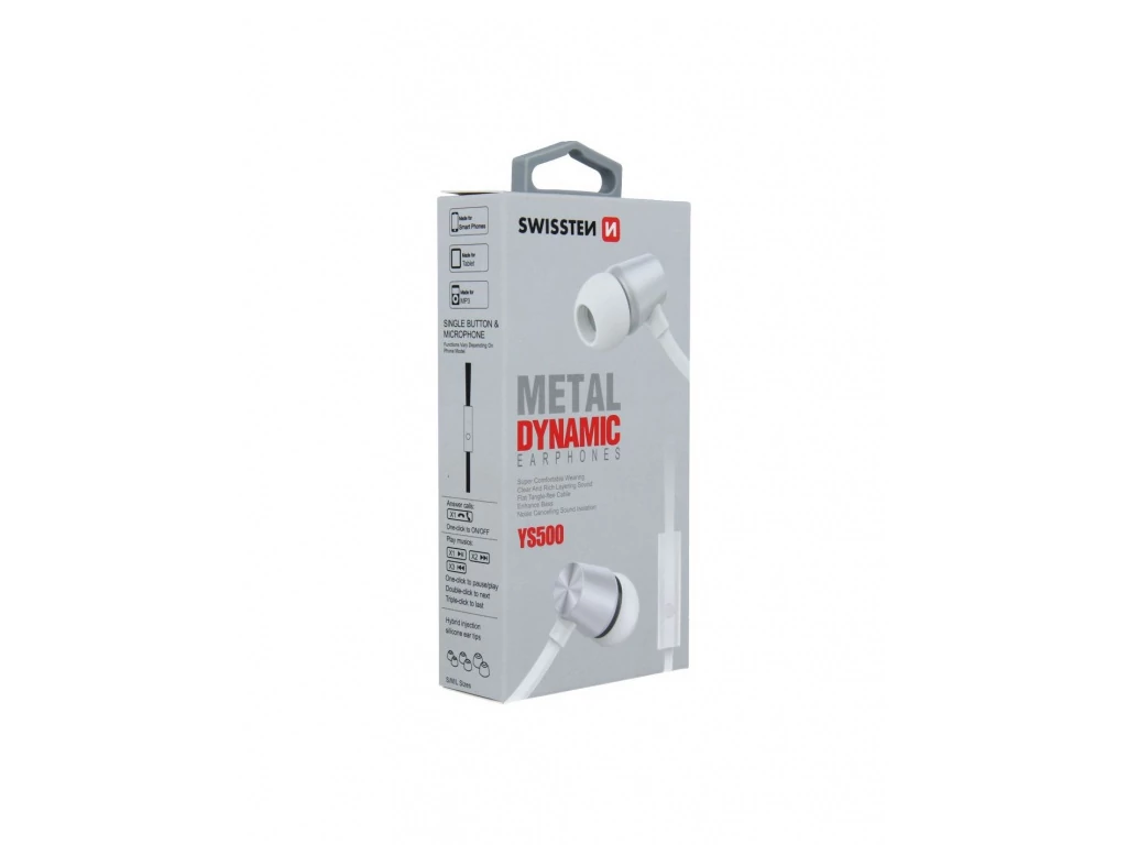 Dynamic YS500 ezüst/fehér fülhallgató (jack)