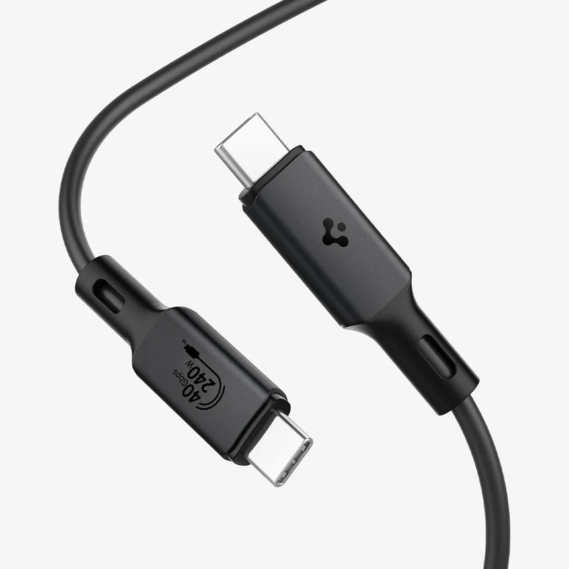 Spigen ArcWire Type-C/Type-C adatkábel, fekete