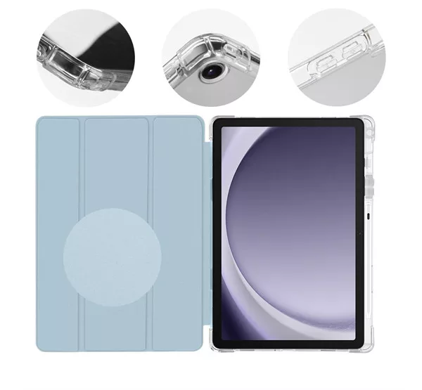 OBAL:ME Misty Tab Samsung Galaxy Tab A9+ oldalra nyíló, kitámasztható tok, kék