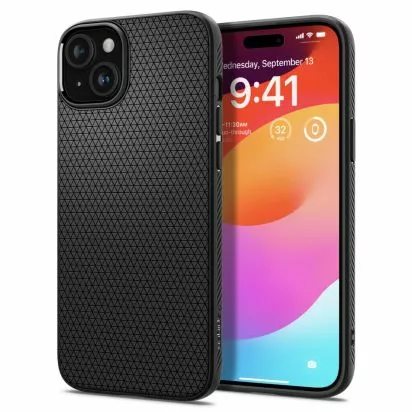 iPhone 11 Pro SPIGEN LIQUID AIR szilikon telefonvédő (ütésállóság, légpárnás sarok, rombusz) FEKETE