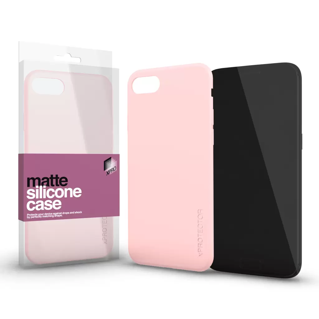 Szilikon matte tok ultra vékony púder pink Samsung A23 5G készülékhez