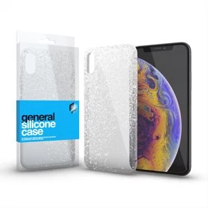 Szilikon tok Case ultra vékony csillámos átlátszó Samsung S21+ készülékhez
