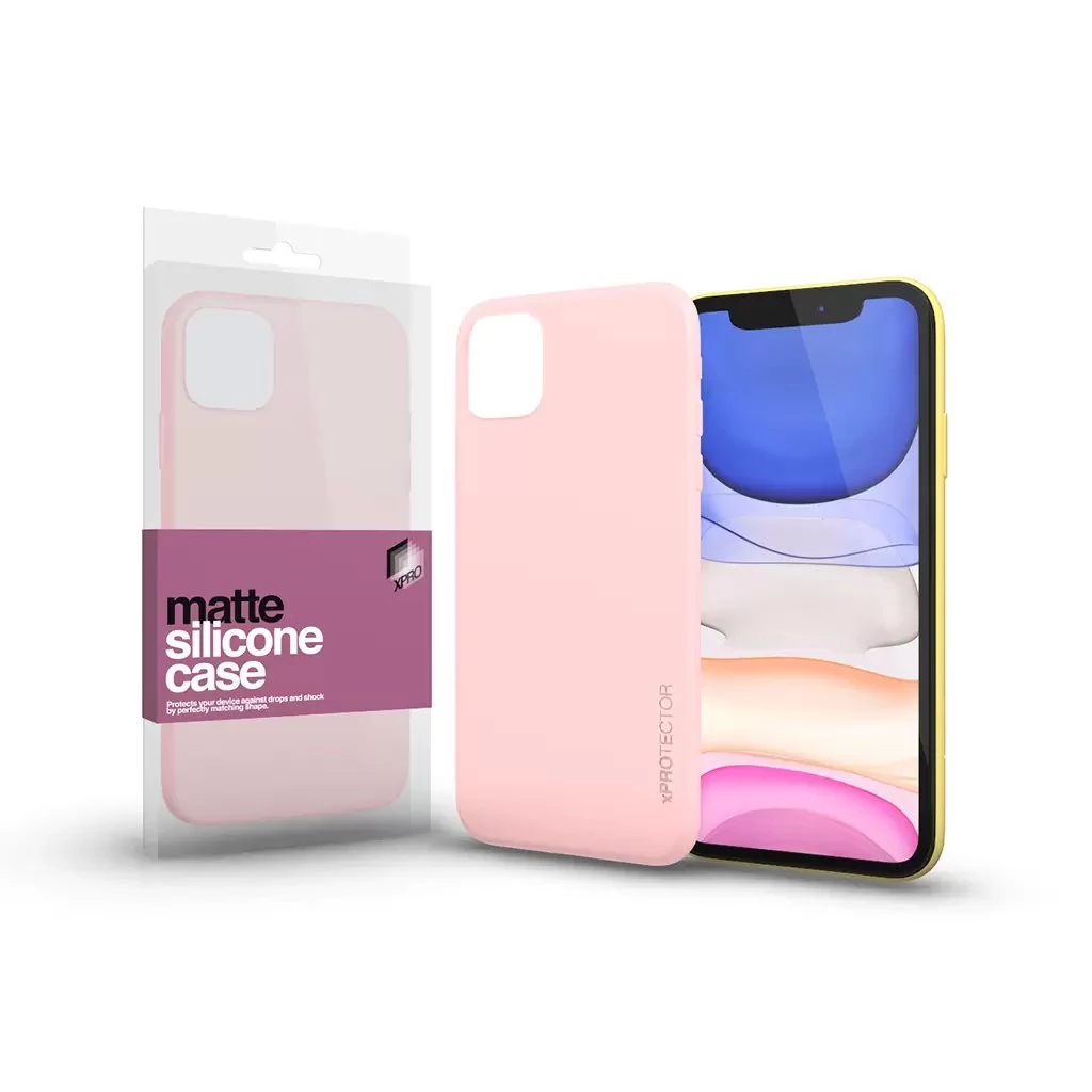 Szilikon matte tok ultra vékony púder pink Apple iPhone 13 Pro készülékhez (#124095)