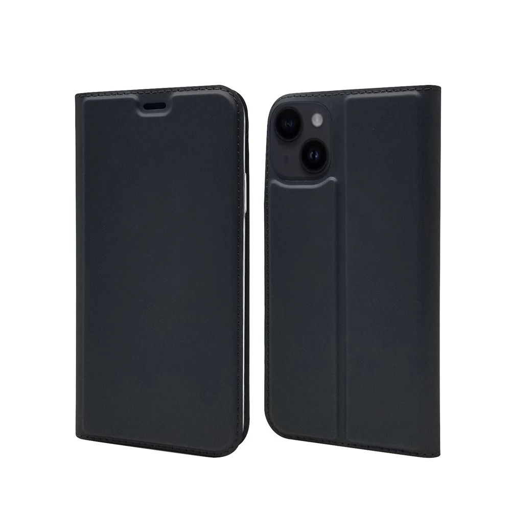 BOOKTYPE iPhone 15 Plus oldalra nyíló tok,Fekete