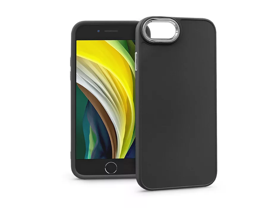 Frame APPLE IPHONE 7/IPHONE 8/SE 2020/SE 2022 SZILIKON HÁTLAP - FEKETE