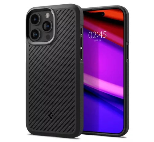 Spigen Core Armor Apple iPhone 15 Pro tok - Matt Black, (fekete)