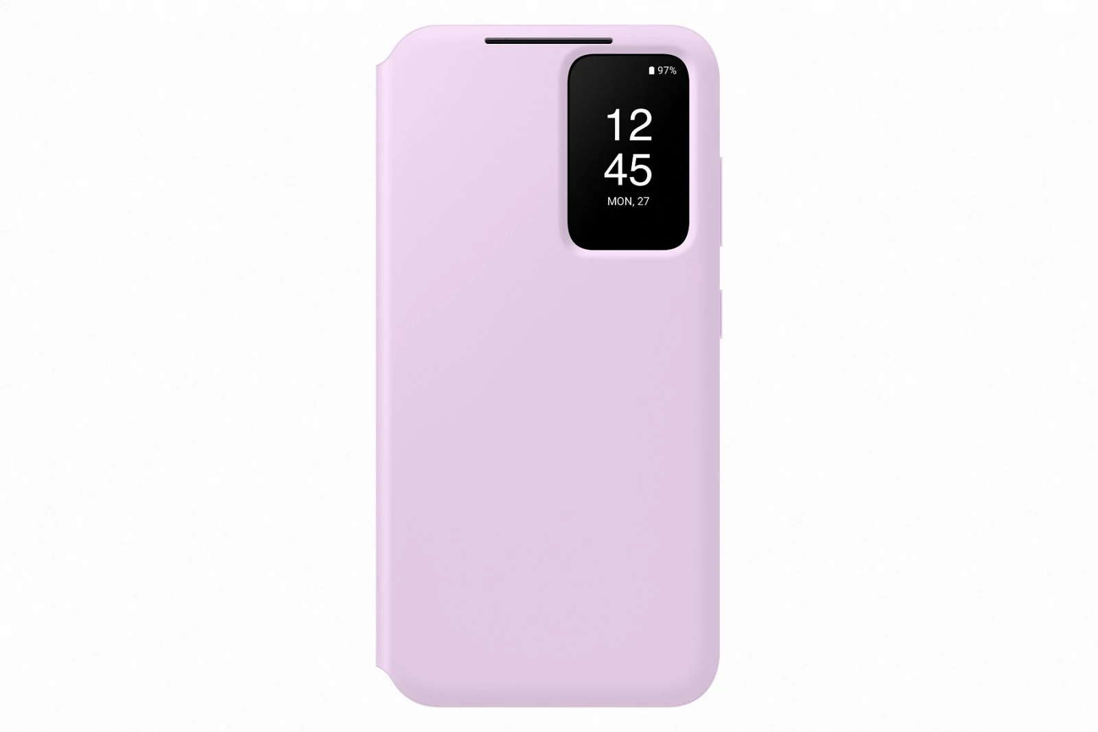 Samsung Galaxy S23 Ultra (SM-S918) SAMSUNG tok álló (aktív FLIP, oldalra nyíló, átlátszó előlap)LILA