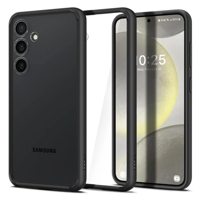 Spigen Ultra Hybrid Samsung Galaxy S24 tok, Matte Black, fekete