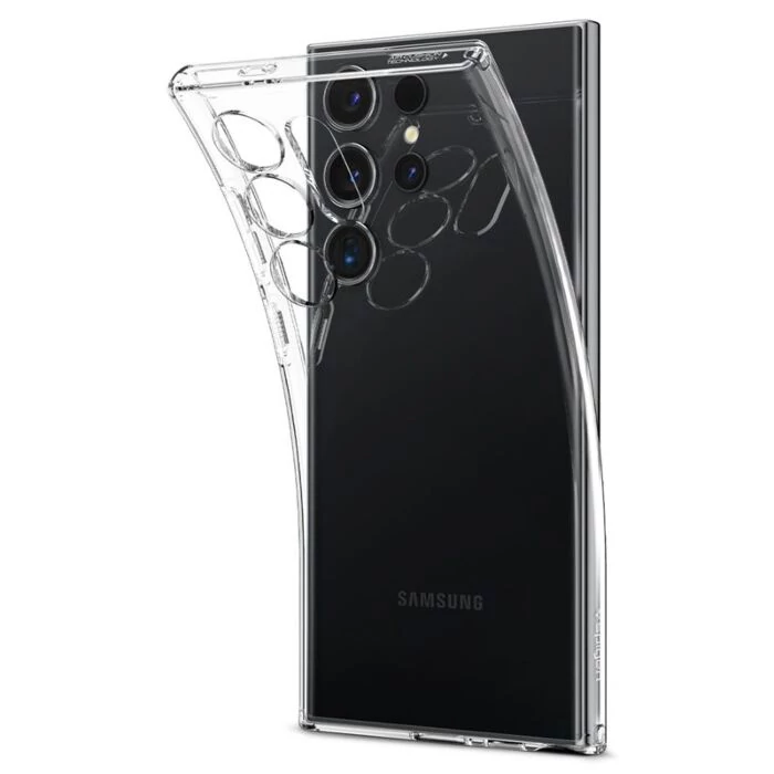 Spigen Liquid Crystal Samsung Galaxy S24 Ultra tok, Crystal Clear, átlátszó