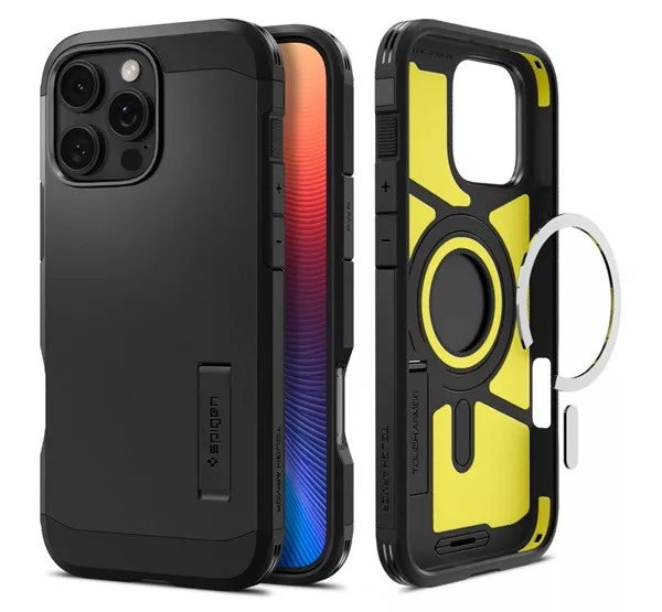 Spigen Tough Armor MagFit Apple iPhone 16 Pro Max tok - MagSafe, fekete