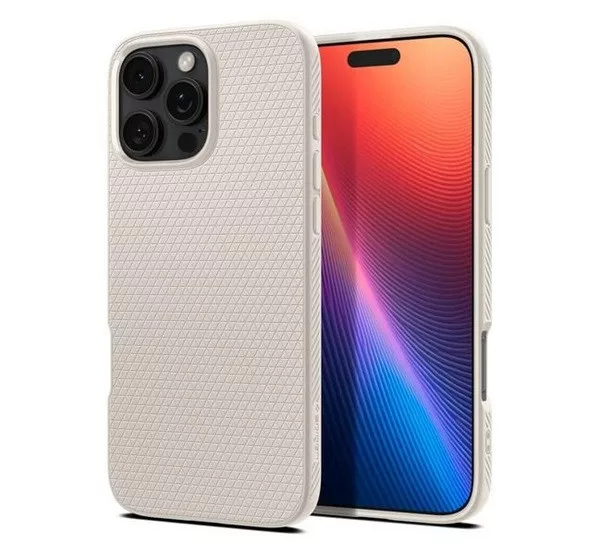 Spigen Liquid Air Apple iPhone 16 Pro Max tok - Natural Titanium (bézs)