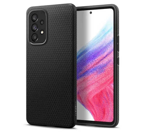Spigen Liquid Air Samsung Galaxy A53 tok - Matt Black, (fekete)