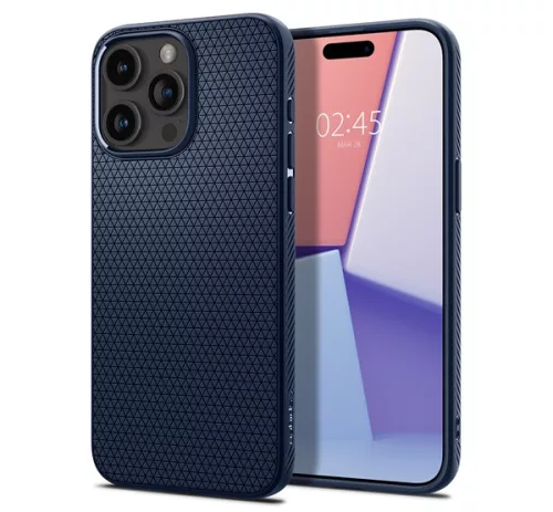 Spigen Liquid Air Apple iPhone 15 Pro tok - Navy Blue, (kék)