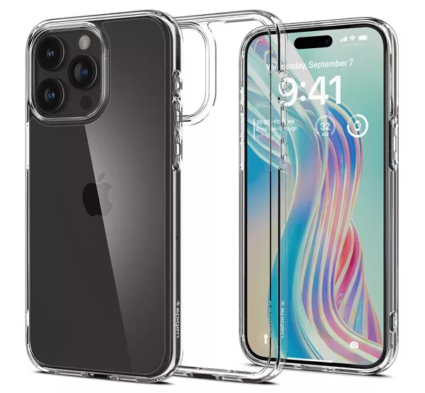 Spigen Ultra Hybrid Apple iPhone 15 Pro tok - Crystal Clear (átlátszó)
