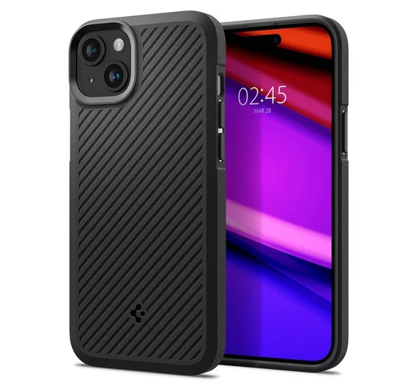 Spigen Core Armor Apple iPhone 15 tok - Matt Black, (fekete)