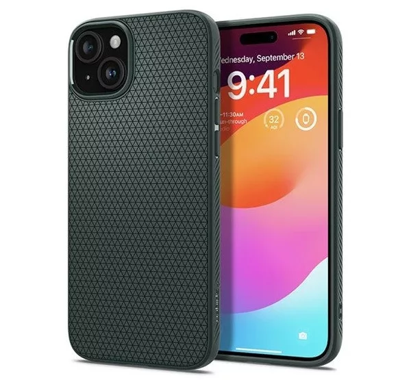 Spigen Liquid Air Apple iPhone 15 tok - zöld