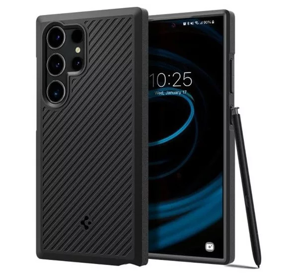 Spigen Core Armor Samsung Galaxy S24 Ultra tok - Matt Black (fekete)