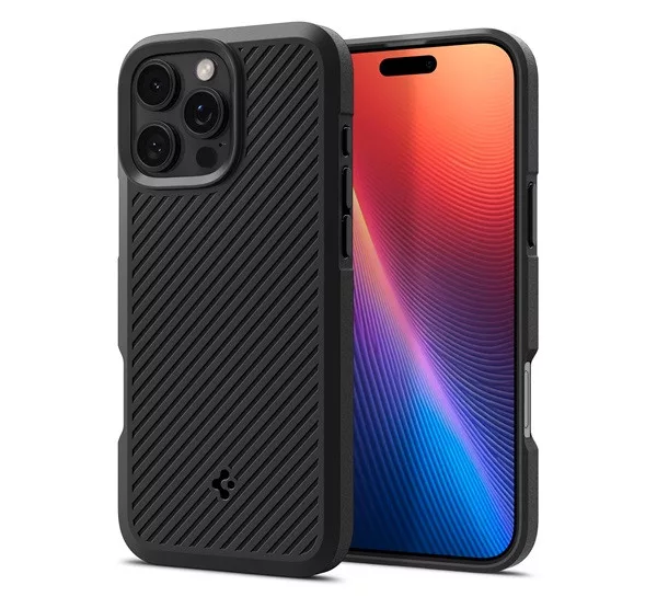 Spigen Core Armor iPhone 16 Pro Max tok - Matte Black, (fekete)