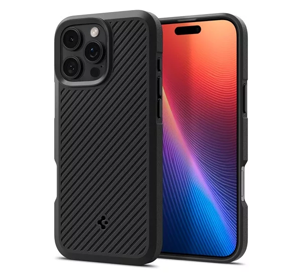 Spigen Core Armor iPhone 16 Pro tok - Matte Black, (fekete)