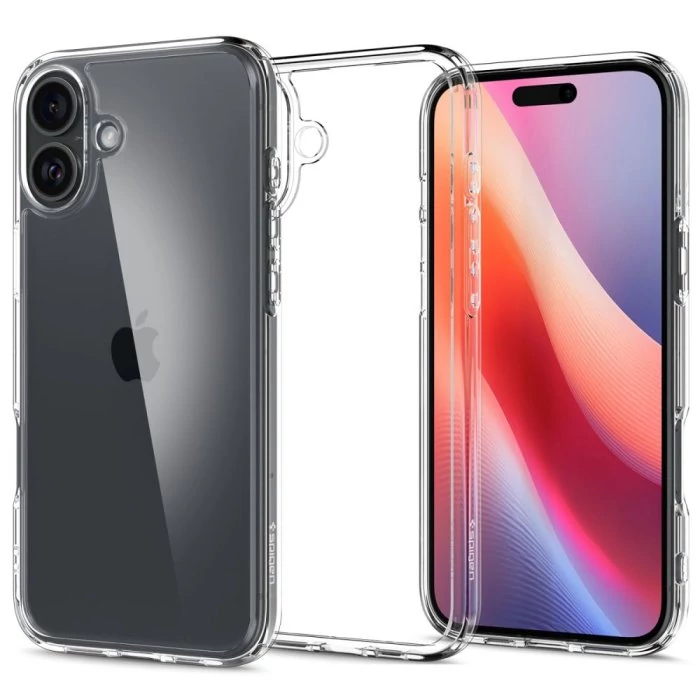 Spigen Ultra Hybrid Apple iPhone 16 tok - Crystal Clear (átlátszó)