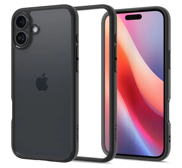 Spigen Ultra Hybrid iPhone 16 Plus tok - Matte Black, (fekete)