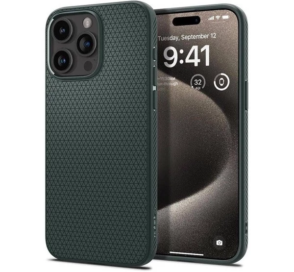 Spigen Liquid Air Apple iPhone 16 Pro Max tok - Abyss Green, (zöld)