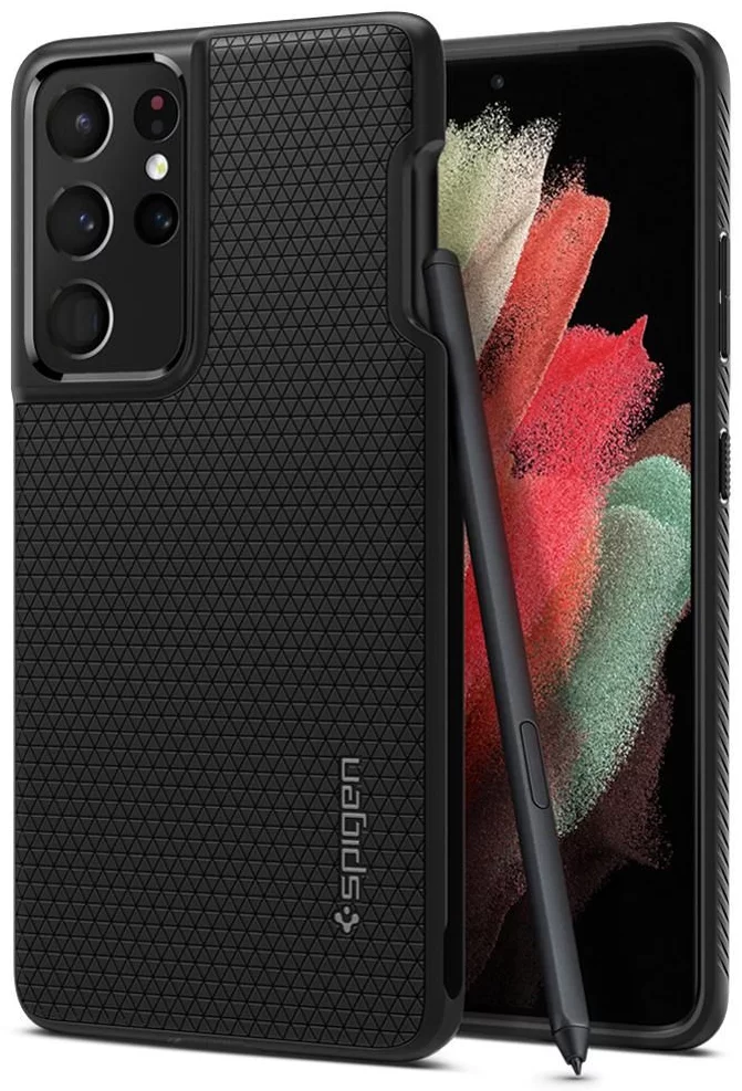 Samsung S21 Ultra Spigen Liquid Air tok + S Pen ceruza (aktív, kapacitív)