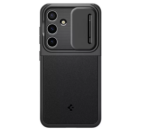 Spigen Optik Armor Samsung Galaxy S24 tok - (kameravédő) fekete