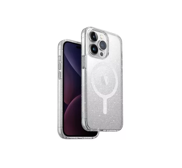 Uniq Lifepro Xtreme Apple iPhone 15 Pro tok - Magsafe, csillámos átlátszó