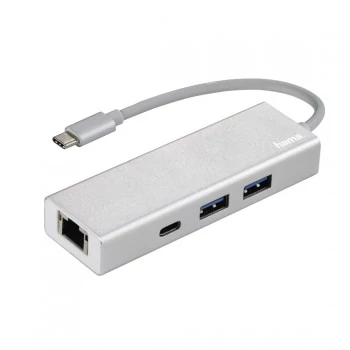 Hama USB-C HUB (2x USB-A, USB-C, LAN)